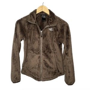 The North Face Brown Fuzzy Fleece Jacket Womens XS Ski Jacket Insert AMVD